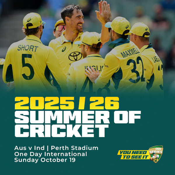 Perth to host first ODI of Cricket season