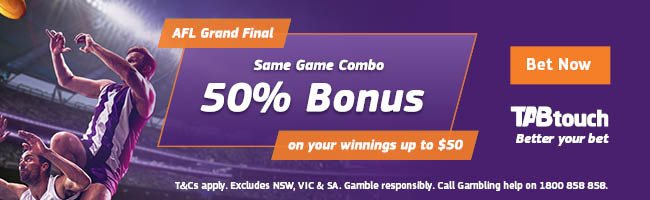 Same Game Combo 50% Bonus on your winnings up to $50