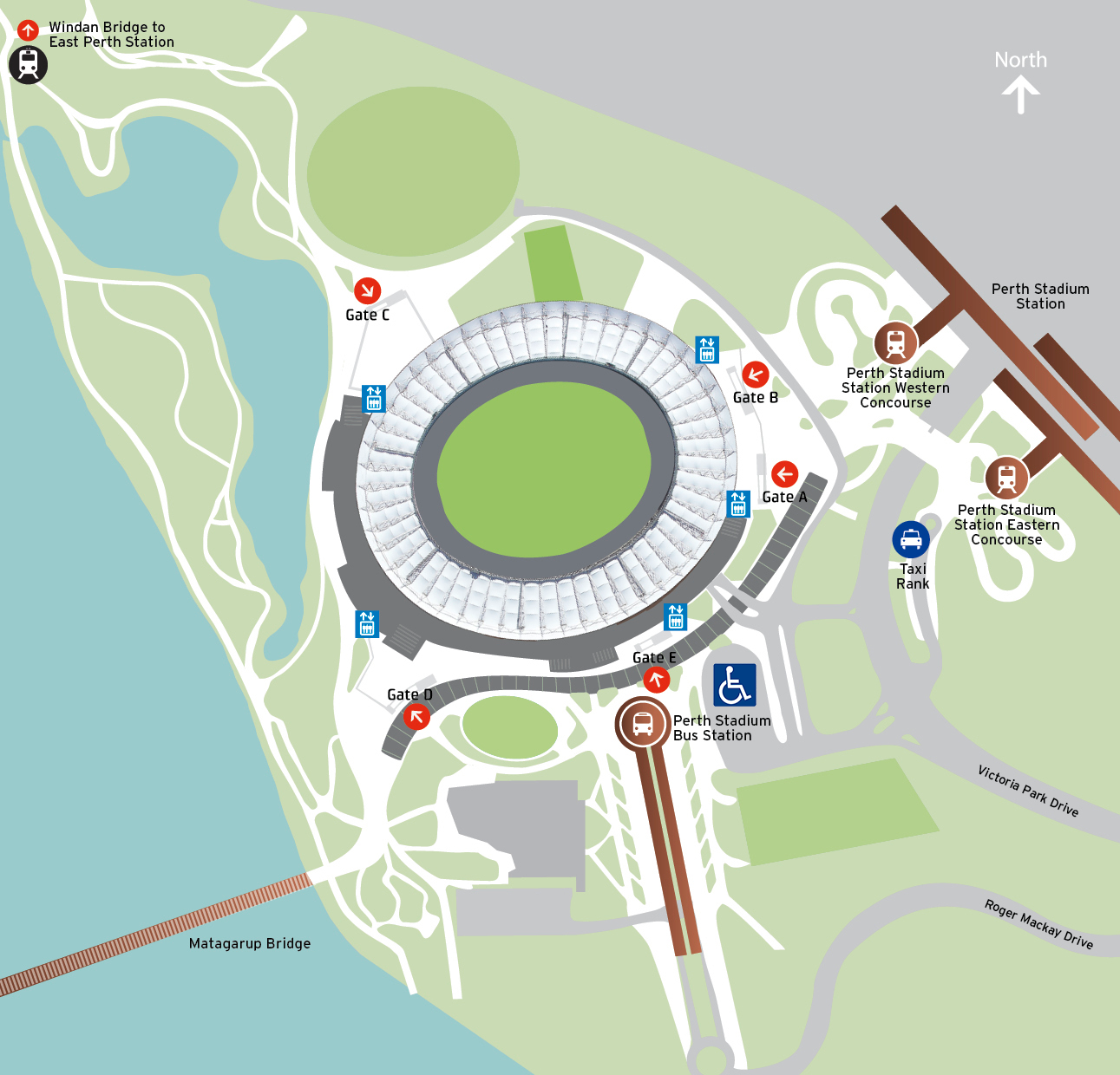 Stadium Precinct Map