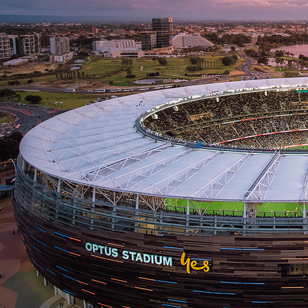 Optus Stadium a Finalist in 2021 Perth Airport WA Tourism Awards