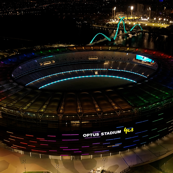 Optus Stadium Feature Lighting
