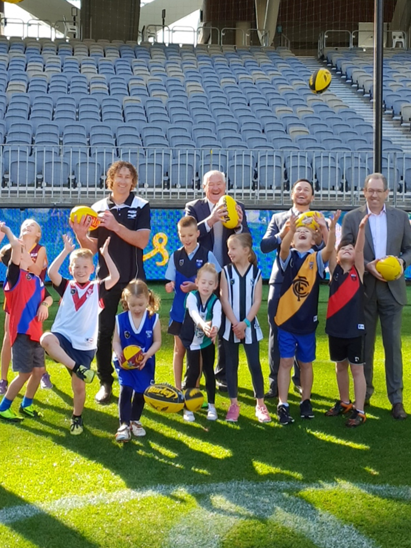 Optus Stadium kick-to-kick for fans at historic WAFL Grand Final