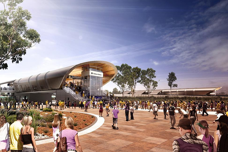 Perth Stadium Station Entry