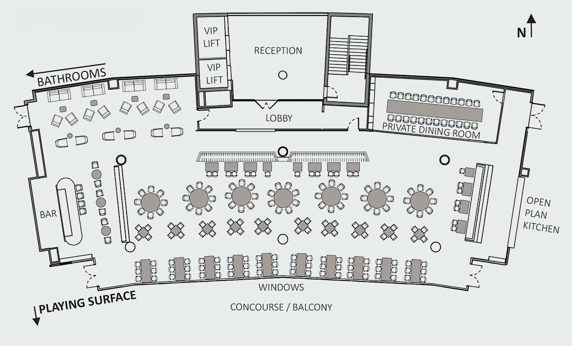 Victory Lounge Floor Plan