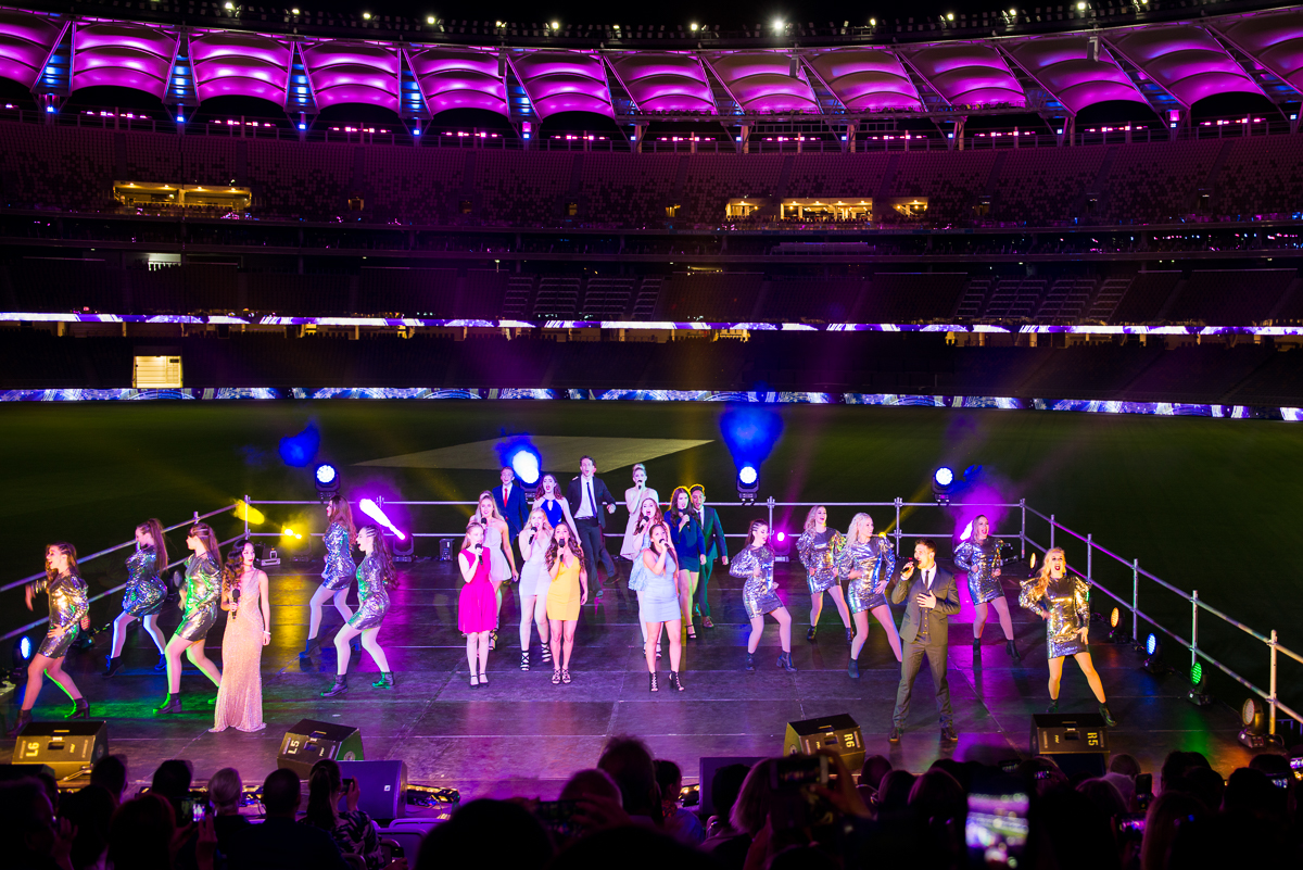 Performers on Field