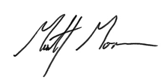 Matt Moran Signature