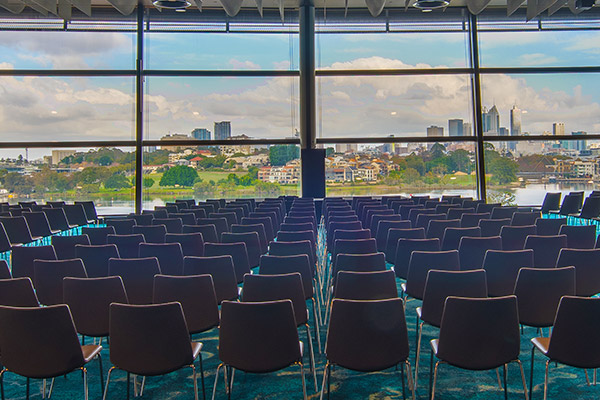 Have Perth as your backdrop in the River View Room