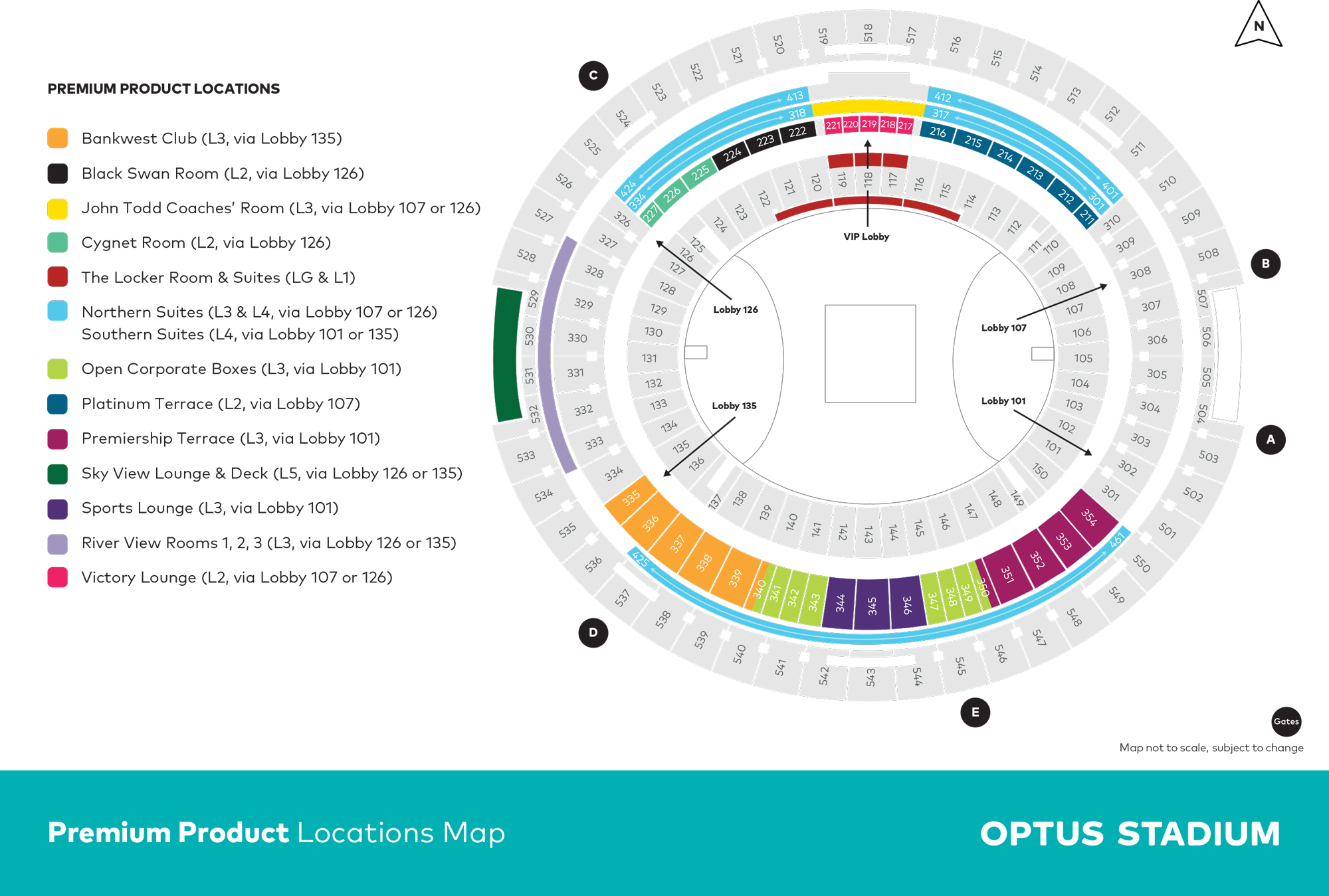 Optus Stadium Map